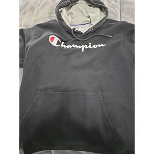 Champion Pullover Hoodie‎ for Men, Size M - Black